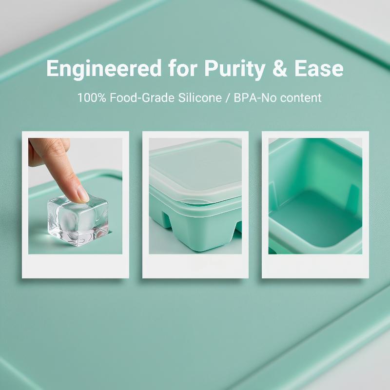 Silicone Ice Cube Mold with Li - Kitchen Gadgets Baking recension och pris