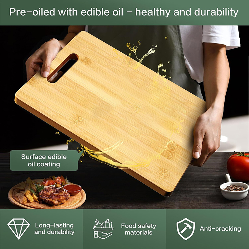 Wooden Cutting Board Kitchen C - Bamboo Cutting Board recension och pris