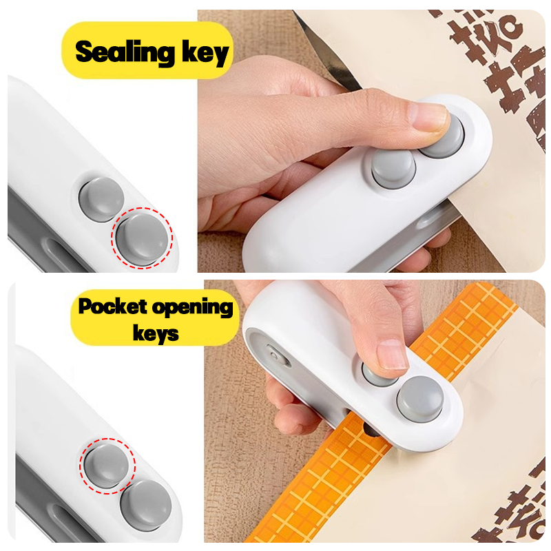 Mini Handheld Plastic Bag Seal - Kitchen Gadgets Built In recension och pris